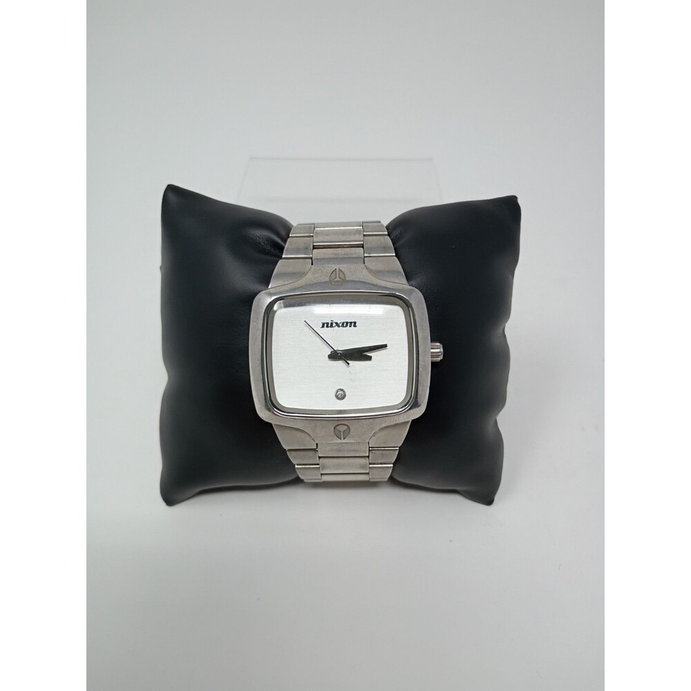 Nixon The Player Quartz Mens Watch Case 40mm Wrist 18cm Vintage JDM-Untested